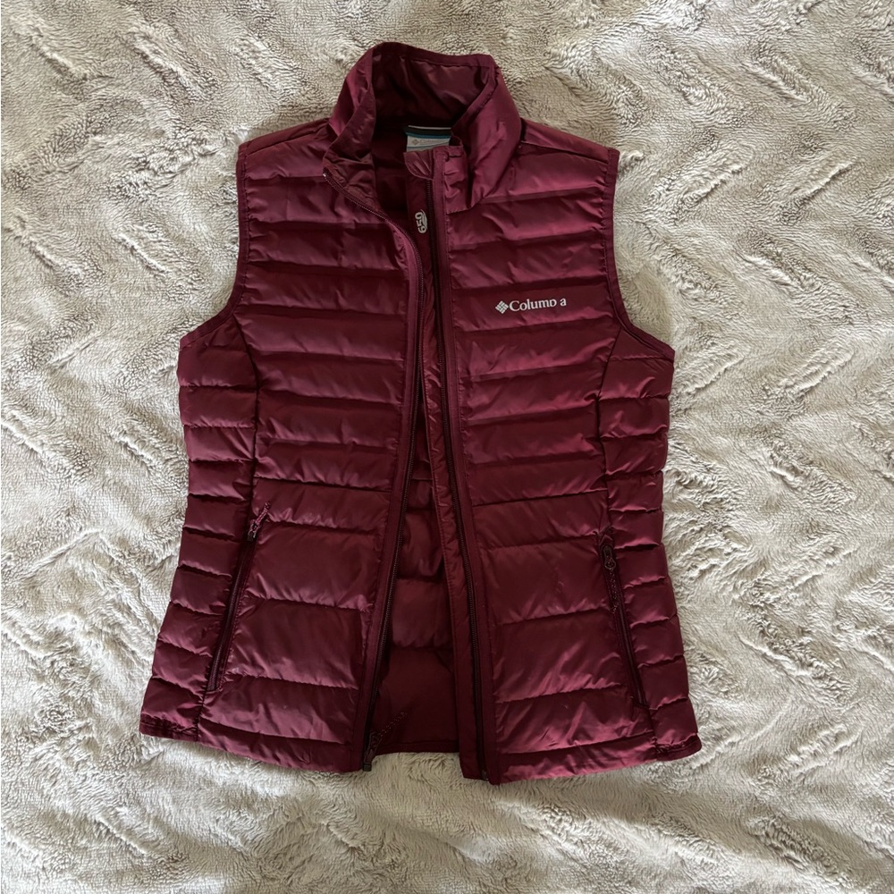 Columbia Women's Burgundy Quilted Puffer Vest